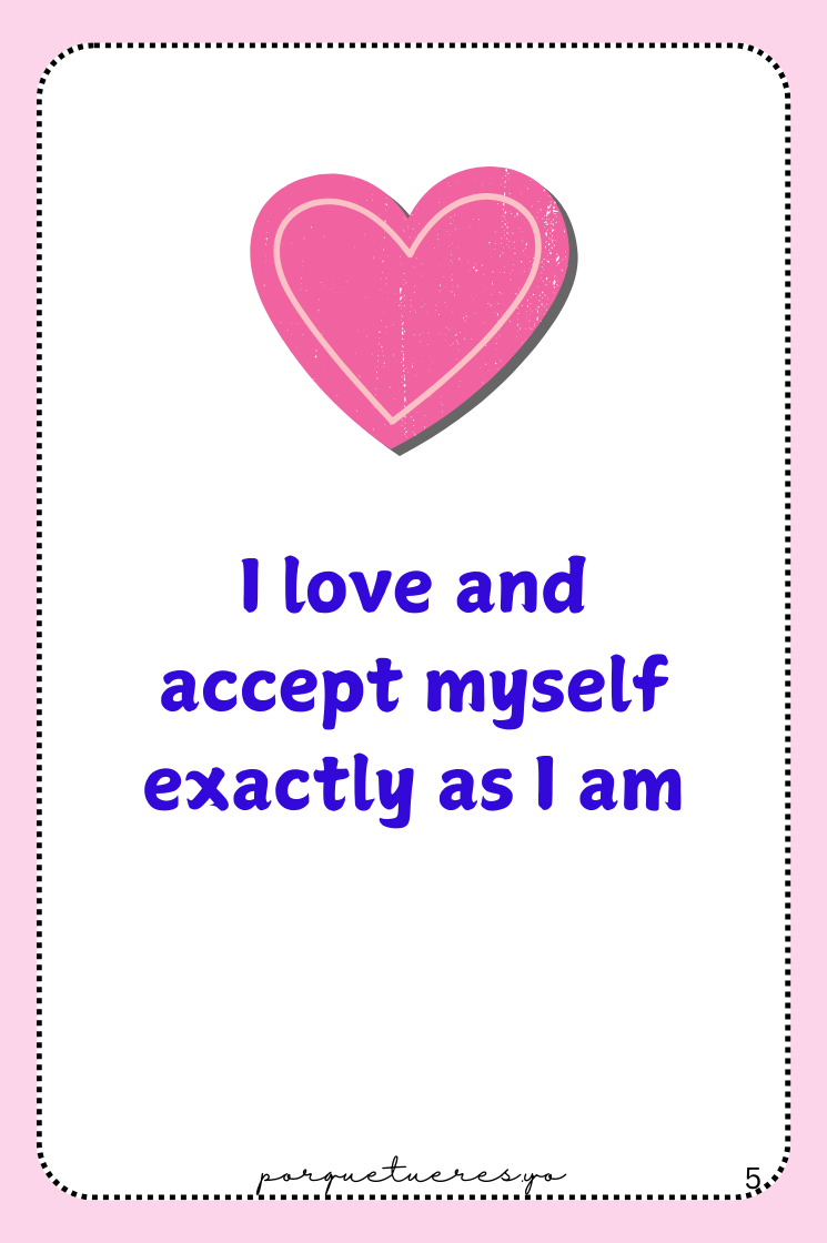 100 Self Love Affirmations Deck Digital Download | Printable Daily Affirmations for Confidence, Self-Worth, & Positivity | Instant PDF