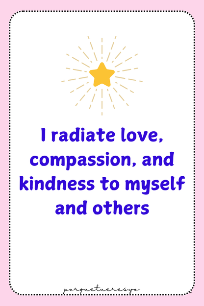 100 Self Love Affirmations Deck Digital Download | Printable Daily Affirmations for Confidence, Self-Worth, & Positivity | Instant PDF