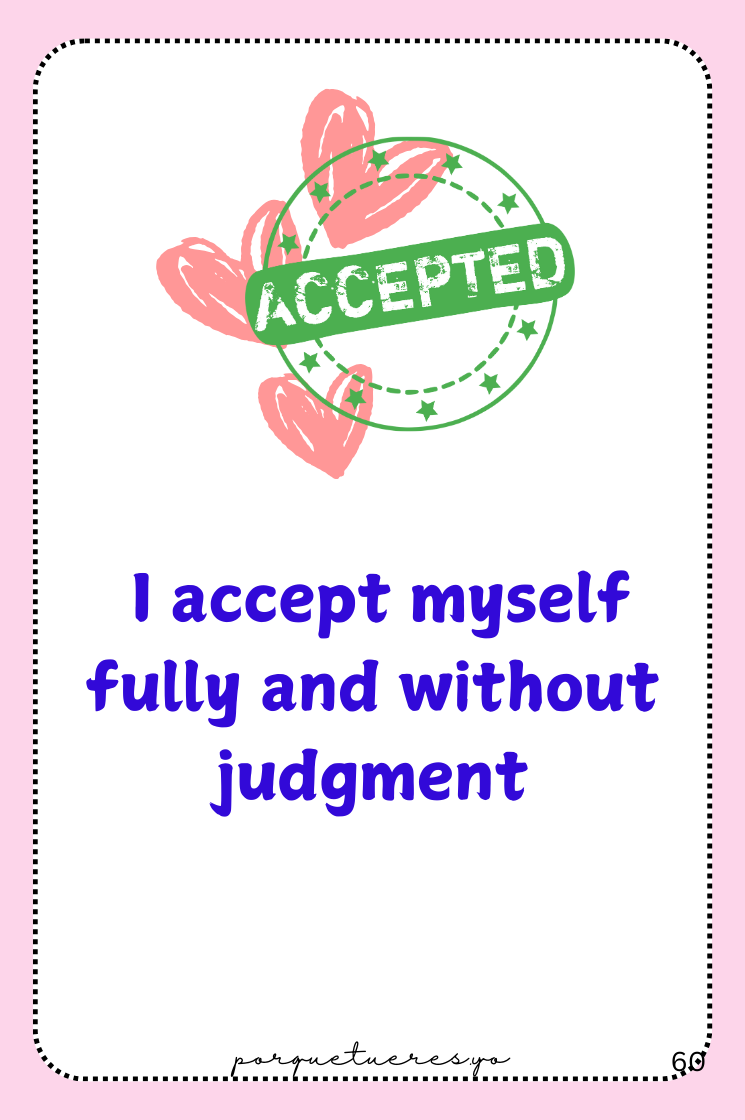 100 Self Love Affirmations Deck Digital Download | Printable Daily Affirmations for Confidence, Self-Worth, & Positivity | Instant PDF