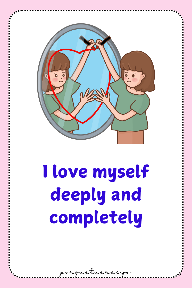 100 Self Love Affirmations Deck Digital Download | Printable Daily Affirmations for Confidence, Self-Worth, & Positivity | Instant PDF