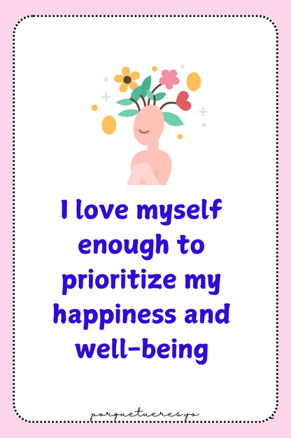 100 Self Love Affirmations Deck Digital Download | Printable Daily Affirmations for Confidence, Self-Worth, & Positivity | Instant PDF