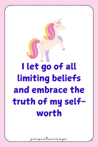 100 Self Love Affirmations Deck Digital Download | Printable Daily Affirmations for Confidence, Self-Worth, & Positivity | Instant PDF